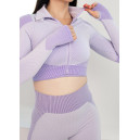 Кофти Рашгард на Блискавці Фіолетовий з Візерунком Фіолетовий