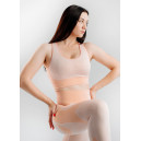 Спортивная одежда Топ Спортивний Персиковий з Візерунком Оранжевый