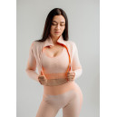 Sweatshirts Рашгард на Блискавці Персиковий з Візерунком Orange