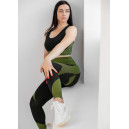 Sportswear Топ Спортивний Чорно Зелений з Візерунком Black/green