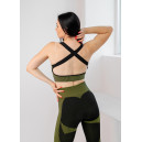 Sportswear Топ Спортивний Чорно Зелений з Візерунком Black/green