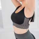 Спортивная одежда Топ Спортивний Чорно Білий з Візерунком Черный/белый