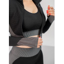 Кофти Рашгард на Блискавці Чорно Білий з Візерунком Чорний/сірий