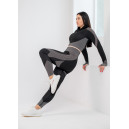 Sportswear Легінси Чорно Білі з Візерунком Black