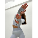 Кофты Рашгард на Блискавці Білий з Візерунком Белый