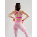 Спортивная одежда Топ Спортивний Рожевий з Візерунком Розовый