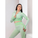 Кофти Рашгард на Блискавці Салатовий з Візерунком Зелений