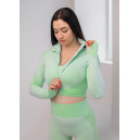 Кофти Рашгард на Блискавці Салатовий з Візерунком Зелений