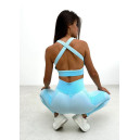 Спортивний одяг Топ Спортивний Голубий з Візерунком Блакитний