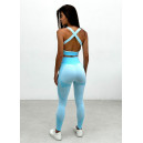 Спортивний одяг Легінси Голубі з Візерунком Блакитний