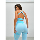 Спортивний одяг Легінси Голубі з Візерунком Блакитний