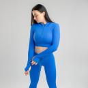 Кофти Рашгард з Блискавкою Синій в Рубчик Cиній