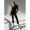 Sportswear Безшовний Базовий Комплект Легінси + Водолазка Чорний Black