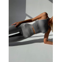 Sportswear Комплект Легінси з Push-Up Ефектом + Топ в Рубчик Сірий Grey