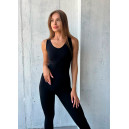 Спортивний одяг Комбінезон Чорний з Push-Up Ефектом Чорний