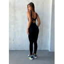 Спортивний одяг Комбінезон Чорний з Push-Up Ефектом Чорний