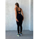 Спортивний одяг Комбінезон Чорний з Push-Up Ефектом Чорний