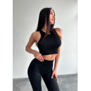 Sportswear Легінси Чорні в Рубчик з Push-Up Ефектом Black