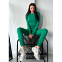 Sportswear Легінси Зелені в Рубчик з Push-Up Ефектом Green