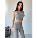 Sportswear Легінси Сірі в Рубчик з Push-Up Ефектом Grey