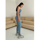 Sportswear Легінси Голубі в Рубчик з Push-Up Ефектом Blue