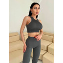 Sportswear Легінси Сірі в Рубчик з Push-Up Ефектом Grey