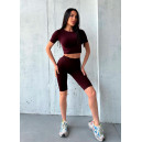 Shorts Велосипедки Бордові Burgundy