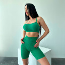 Shorts Велосипедки Зелені в Рубчик Green