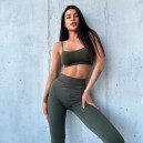 Спортивний одяг Топ Спортивний Хакі Оливковий