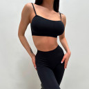 Спортивний одяг Топ Спортивний Чорний Чорний