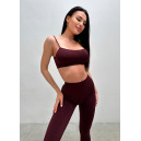 Спортивная одежда Топ Спортивний Темно Бордовий Бордовый