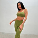 Спортивний одяг Топ Спортивний Зелений Зелений