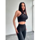 Sportswear Топ Спортивний Чорний в Рубчик Black