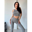 Sportswear Топ Спортивний Сірий в Рубчик Grey