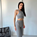 Sportswear Топ Спортивний Сірий в Рубчик Grey