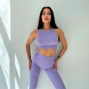 Sportswear Топ Спортивний Лавандовий в Рубчик Violet