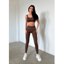 Спортивний одяг Топ Спортивний Коричневий Коричневий