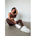 Спортивний одяг Топ Спортивний Коричневий Коричневий