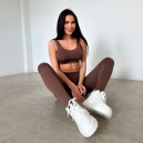 Спортивний одяг Топ Спортивний Коричневий Коричневий