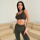 Спортивная одежда Топ Спортивний Оливковий Оливковый