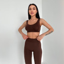 Спортивний одяг Топ Спортивний Коричневий Коричневий