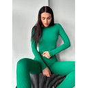 Спортивний одяг Кроп Топ з Довгим Рукавом Зелений Зелений