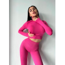 Sportswear Кроп Топ з Довгим Рукавом Рожевий Pink