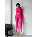 Sportswear Кроп Топ з Довгим Рукавом Рожевий Pink