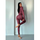 Sportswear Кроп Топ з Довгим Рукавом Марун Burgundy