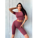 Спортивний одяг Кроп Топ Троянда з Попелу Рожевий