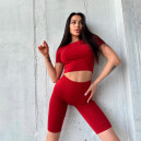 Спортивний одяг Кроп Топ Червоний Червоний