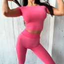 Спортивний одяг Кроп Топ Рожевий Рожевий