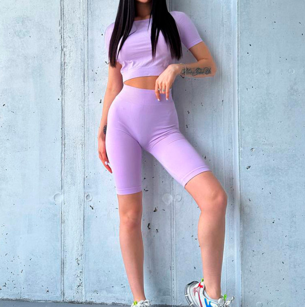 Кроп Топ Лавандовий