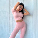 Спортивний одяг Кроп Топ Рожевий Рожевий